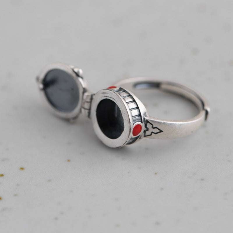 Adjustable Silver Ring, Ladies Personality Ring, Rose Design Jewelry - available at Sparq Mart