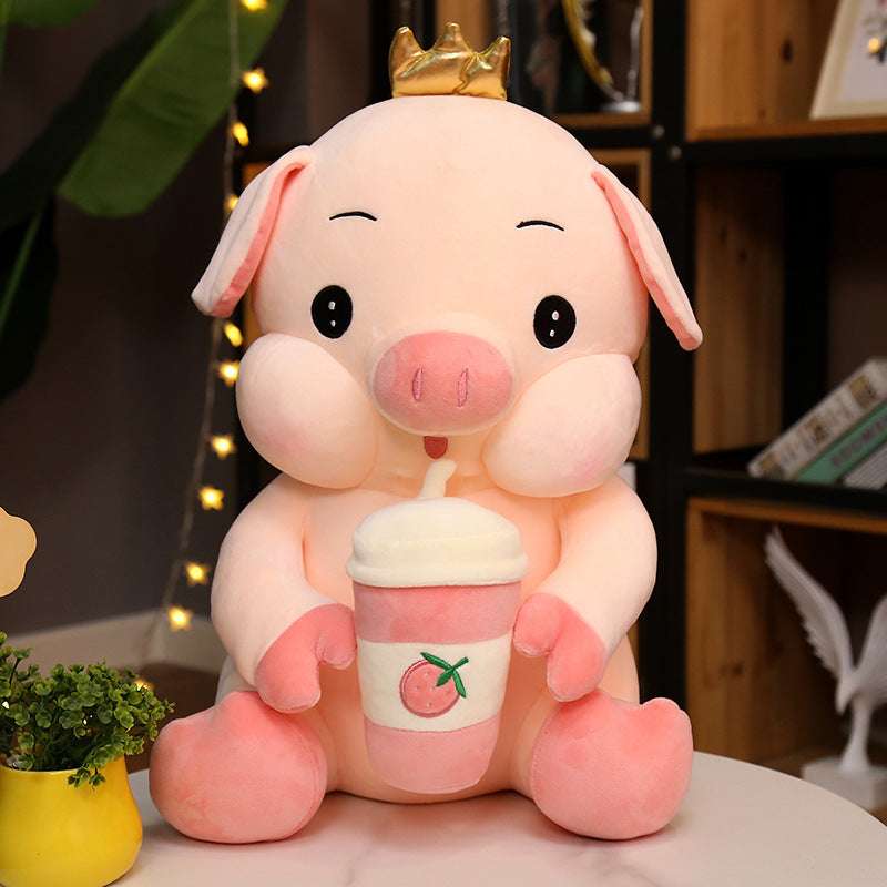 Baby Bottle Pig, Ragdoll Toy, Wholesale Pig Plush - available at Sparq Mart