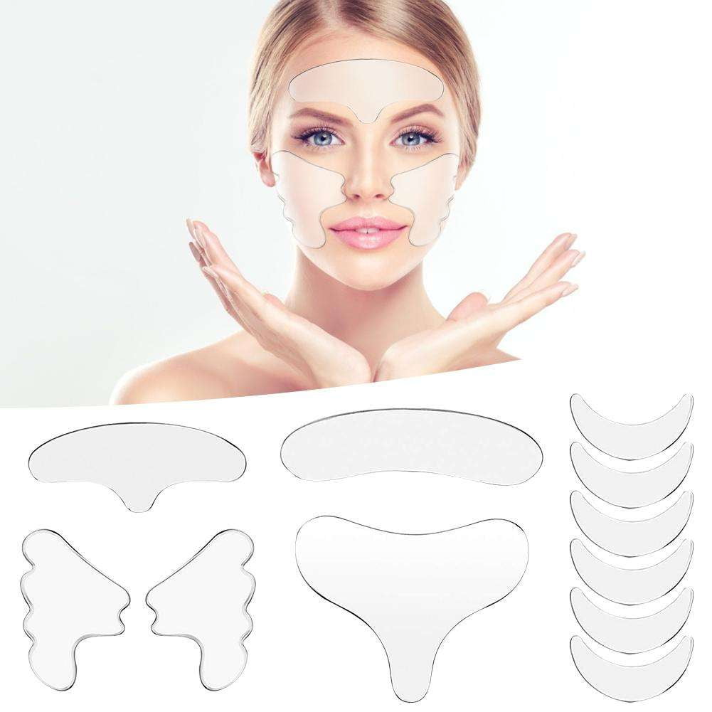 Facial Rejuvenation Stickers, Reusable Forehead Wrinkle Patches, Silicone Anti-Wrinkle Pads - available at Sparq Mart