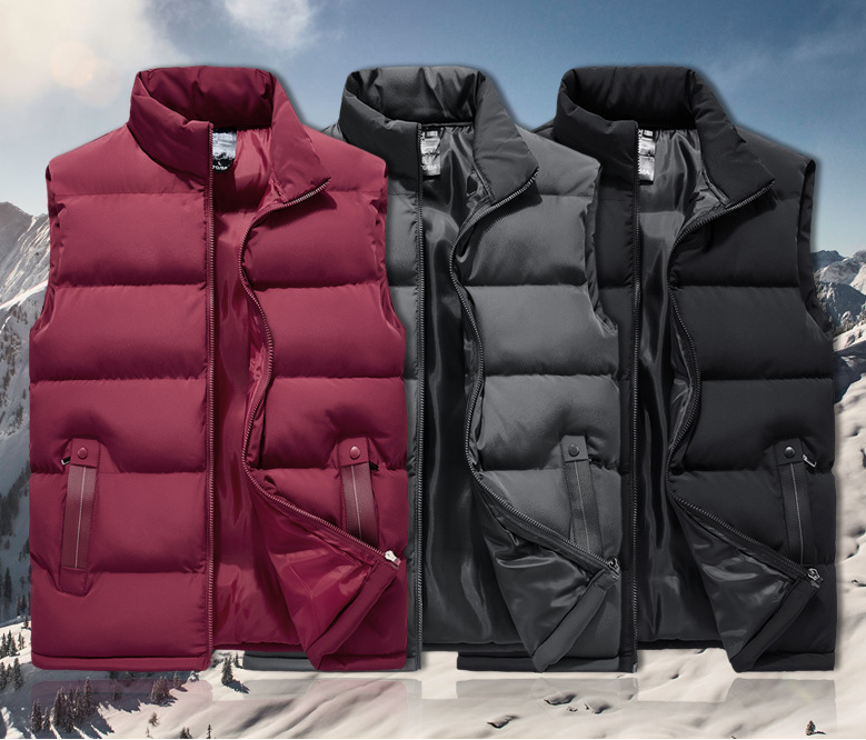 cotton vest men, large size vest, warm vest men - available at Sparq Mart