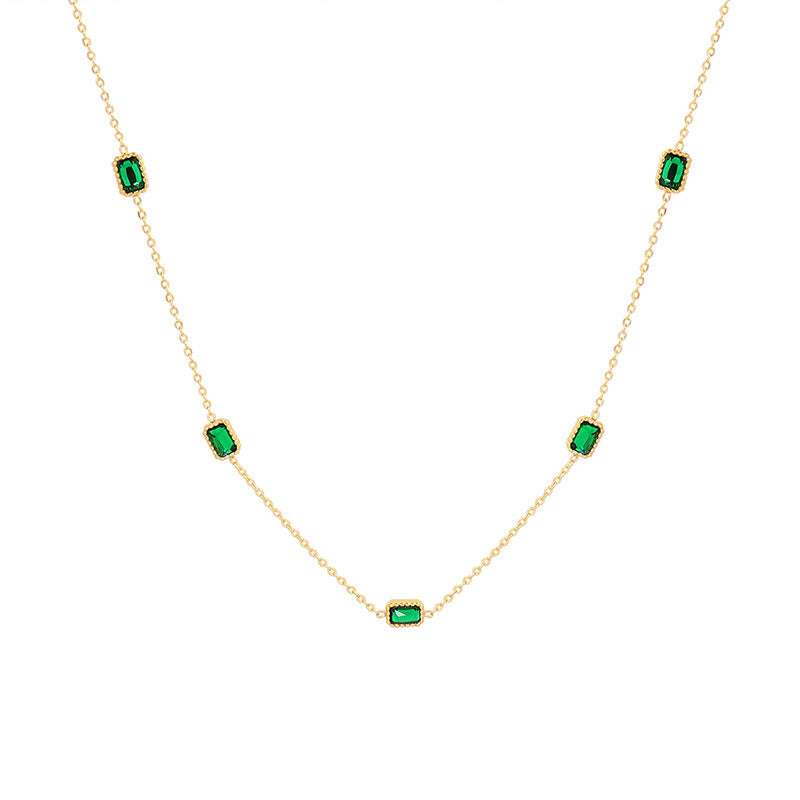 Buy Clavicle Chain, Natural Emerald Clavicle Chain, Wholesale Clavicle Chain - available at Sparq Mart