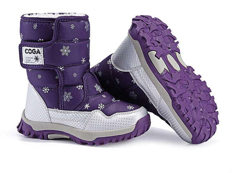 Kids Black Snowshoes, Pink Snow Boots, Purple Children's Footwear - available at Sparq Mart