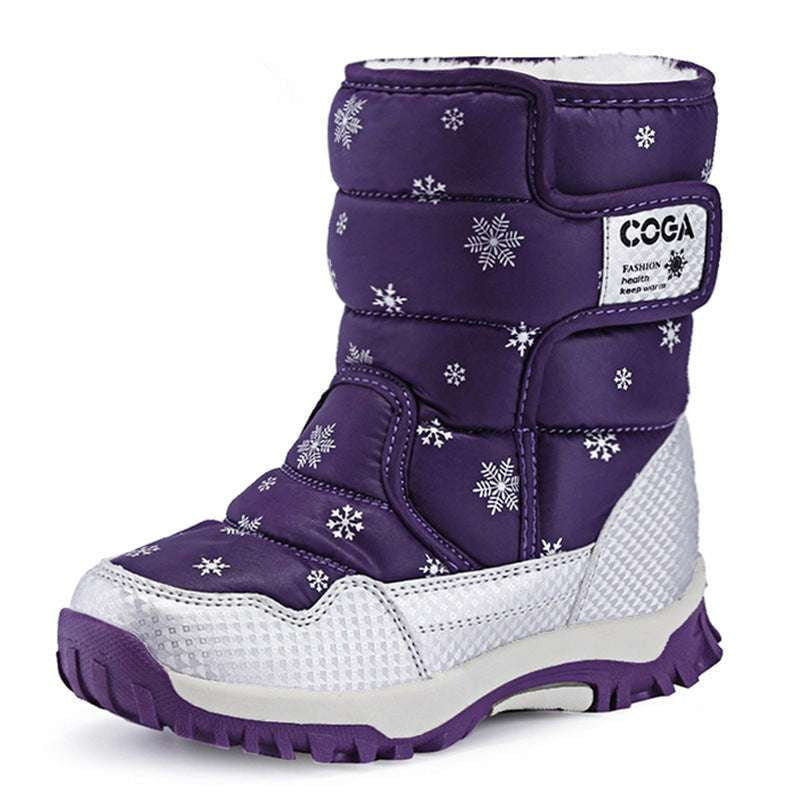 Kids Black Snowshoes, Pink Snow Boots, Purple Children's Footwear - available at Sparq Mart