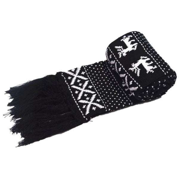 Fashionable Winter Scarves, Knitted Snowflake Scarf, Woolen Warm Scarf - available at Sparq Mart