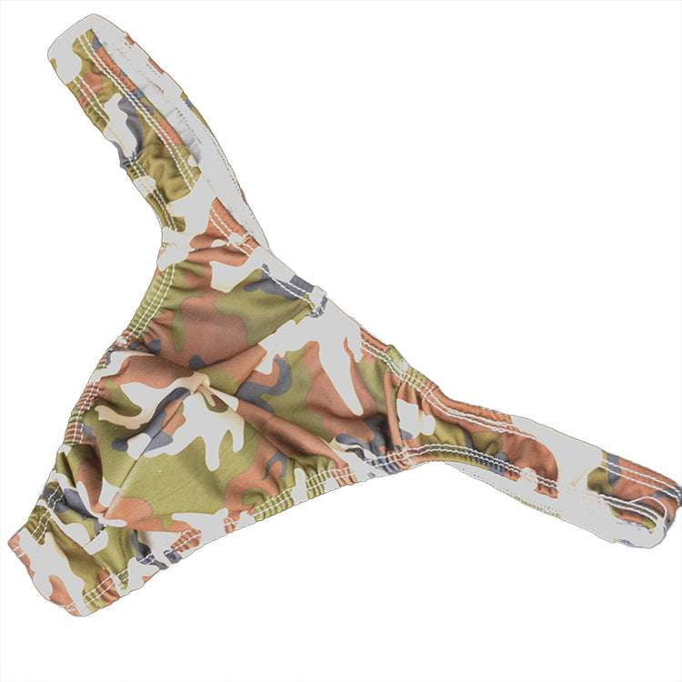 Camo Bikini Pouch, Rose Red Swimsuit, Thong Swimwear Army - available at Sparq Mart