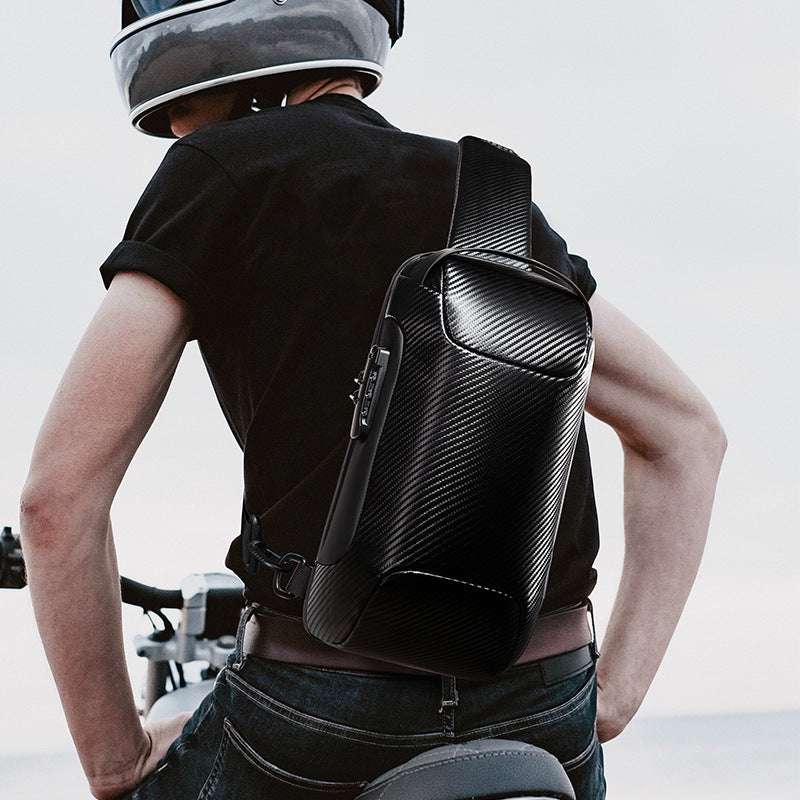 Carbon Brazing Bag, Men's Crossbody Bag, Waterproof Crossbody Bag - available at Sparq Mart