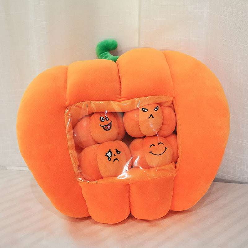 Cozy Doll Set, Plush Pumpkin Pillow, Pumpkin Hand Warmer - available at Sparq Mart