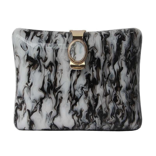 Acrylic Clutch Bag, Elegant Evening Purse, Retro Square Handbag - available at Sparq Mart