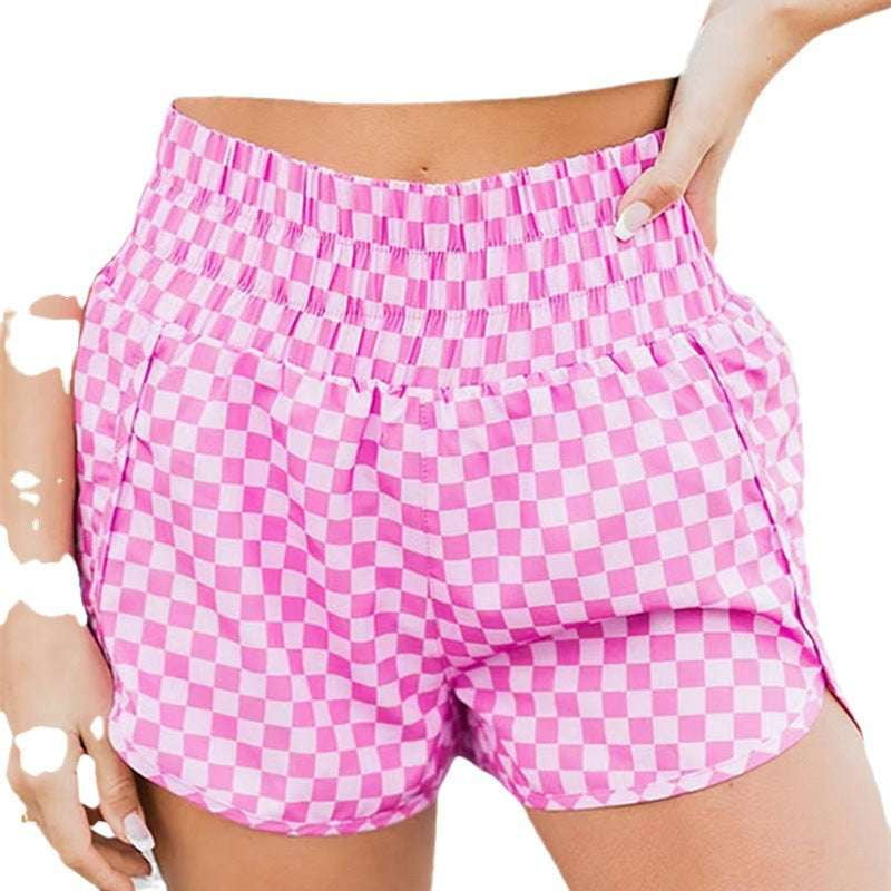 Casual Shorts Fashion, High Waist Shorts, Pink Leopard Shorts - available at Sparq Mart