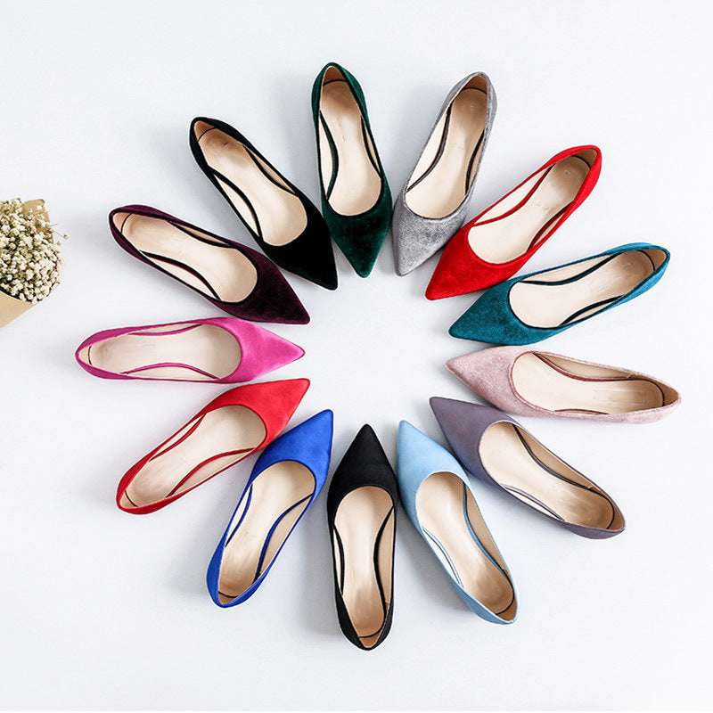 Stylish Pointed-Toe Shoes, Versatile Flats for Ladies, Women's Comfortable Flats - available at Sparq Mart