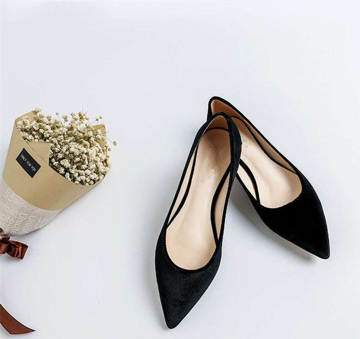 Stylish Pointed-Toe Shoes, Versatile Flats for Ladies, Women's Comfortable Flats - available at Sparq Mart