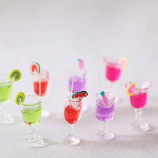 Colorful Cocktail Models, Miniature Fruit Set, Play Fruit Simulation - available at Sparq Mart