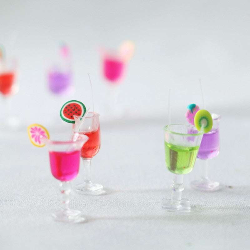 Colorful Cocktail Models, Miniature Fruit Set, Play Fruit Simulation - available at Sparq Mart