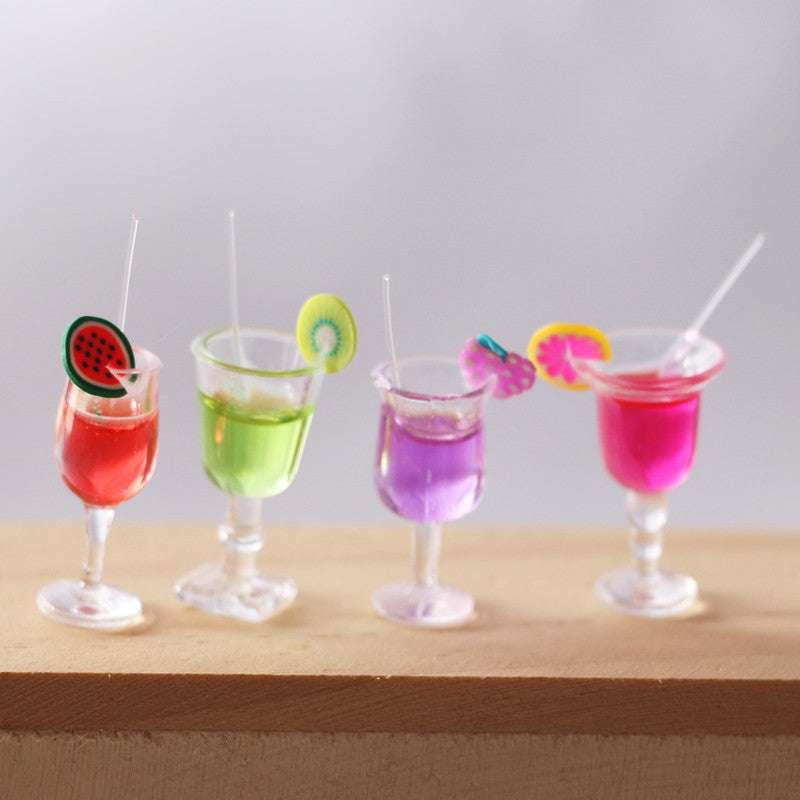 Colorful Cocktail Models, Miniature Fruit Set, Play Fruit Simulation - available at Sparq Mart