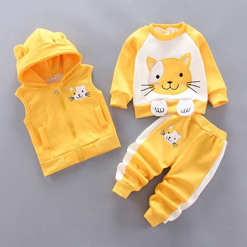 Cartoon Bear Toddler Outfit, Cozy Animal Playwear, Toddler Bear Costume Set - available at Sparq Mart