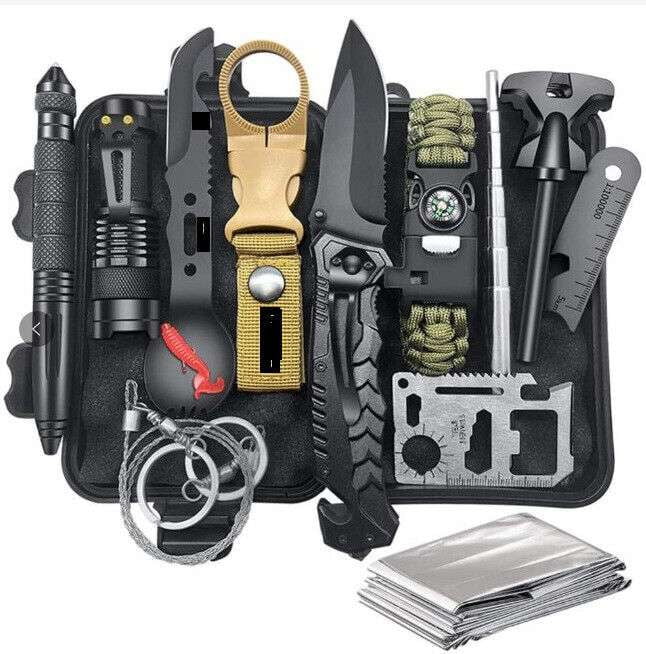 Adventure Gear Essentials, Emergency Preparedness Equipment, Hiking Survival Kit - available at Sparq Mart