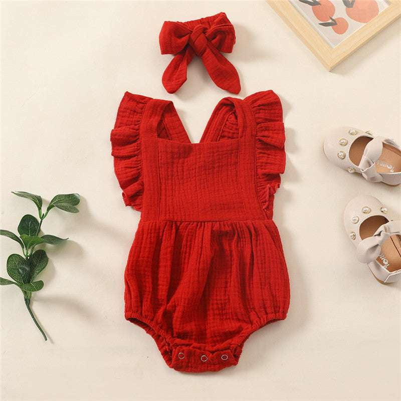 Comfortable Toddler Outfit, Cute Infant Playsuit, Soft Cotton Baby Romper - available at Sparq Mart