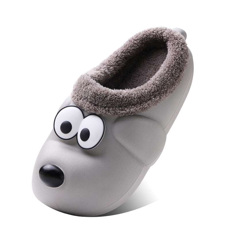 Cartoon indoor shoes, Cute household slippers, Puppy cotton slippers - available at Sparq Mart