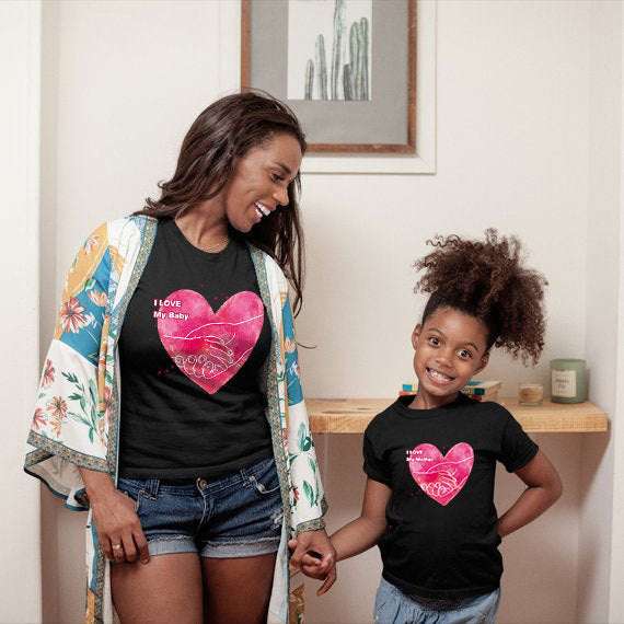 Cartoon Print matching outfit, Cute matching clothes, Mother-daughter clothing - available at Sparq Mart