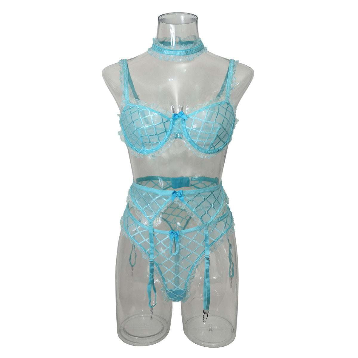 Cute Girl Costume, Mesh Cosplay Outfit, Roleplay Lingerie Set - available at Sparq Mart