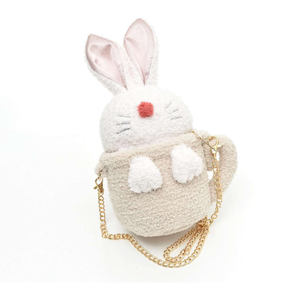 Animal Themed Purse, Plush Bunny Handbag, Rabbit Messenger Bag - available at Sparq Mart