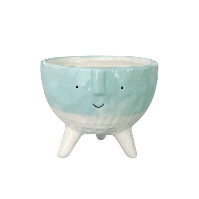 Cartoon Flowerpots, Cute Succulent Pots, Hand Drawn Planters - available at Sparq Mart