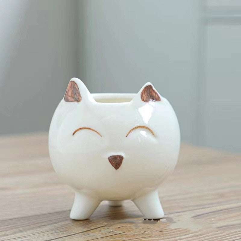 Animal Flowerpot Decor, Cartoon Planter Pot, Hand Painted Planter - available at Sparq Mart