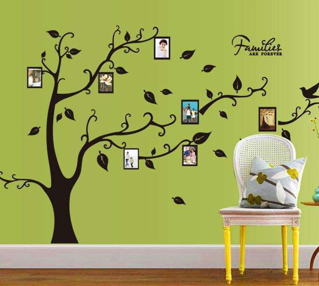 birds wall sticker, decorative tree art, family tree decal - available at Sparq Mart