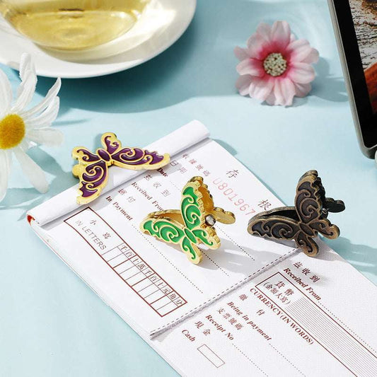 Decorative Butterfly Clips, Student Stationery Accessories, Unique Desk Organizer Clips - available at Sparq Mart