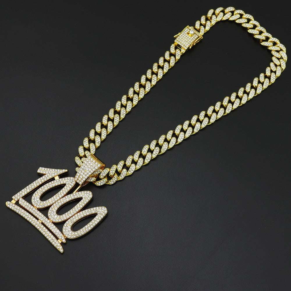 Gold Plated Necklace, Hip-Hop Necklace Gold, Men's Chain Pendant - available at Sparq Mart