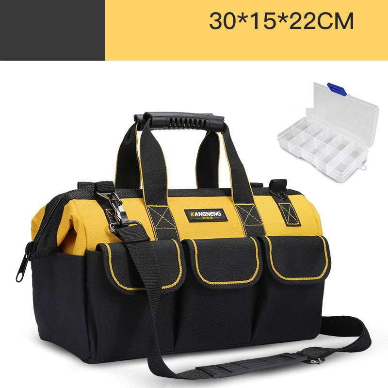 canvas tool carrier, multifunctional tool pouch, wear-resistant toolbag - available at Sparq Mart