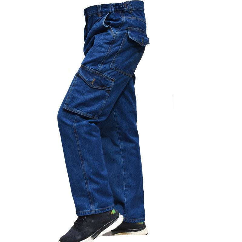 Durable Work Pants, Multi-pocket Workwear, Rugged Denim Overalls - available at Sparq Mart