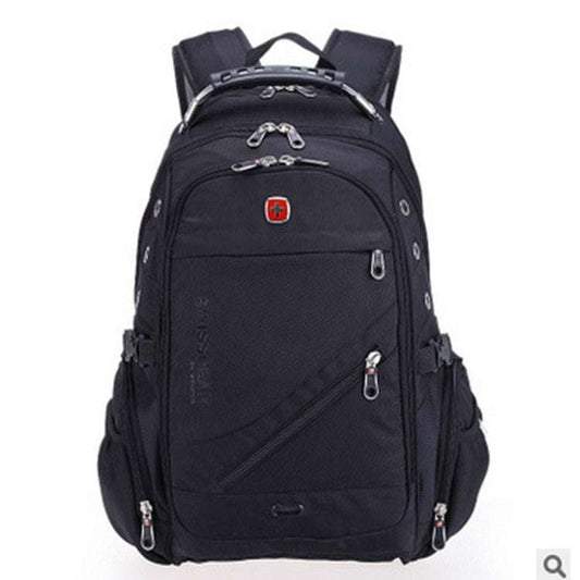 Durable Travel Rucksack, Men's Laptop Backpack, Professional Backpack Black - available at Sparq Mart