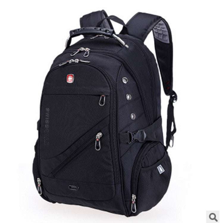 Durable Travel Rucksack, Men's Laptop Backpack, Professional Backpack Black - available at Sparq Mart