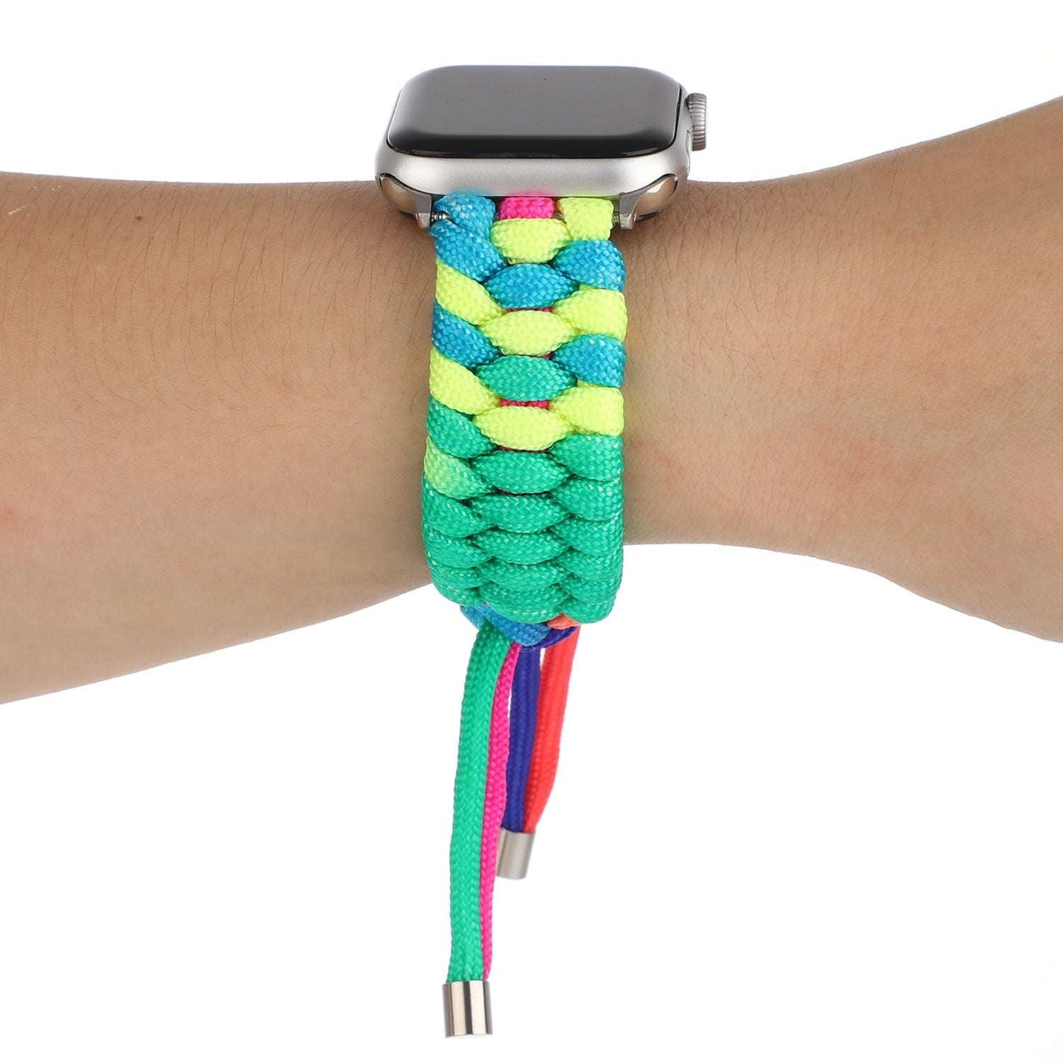 Outdoor Wristband Strap, Paracord Watch Band, Velcro Apple Watch - available at Sparq Mart