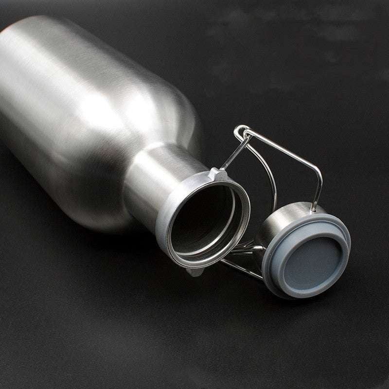 and beer barrel flask, double layer flask, stainless hip flask - available at Sparq Mart