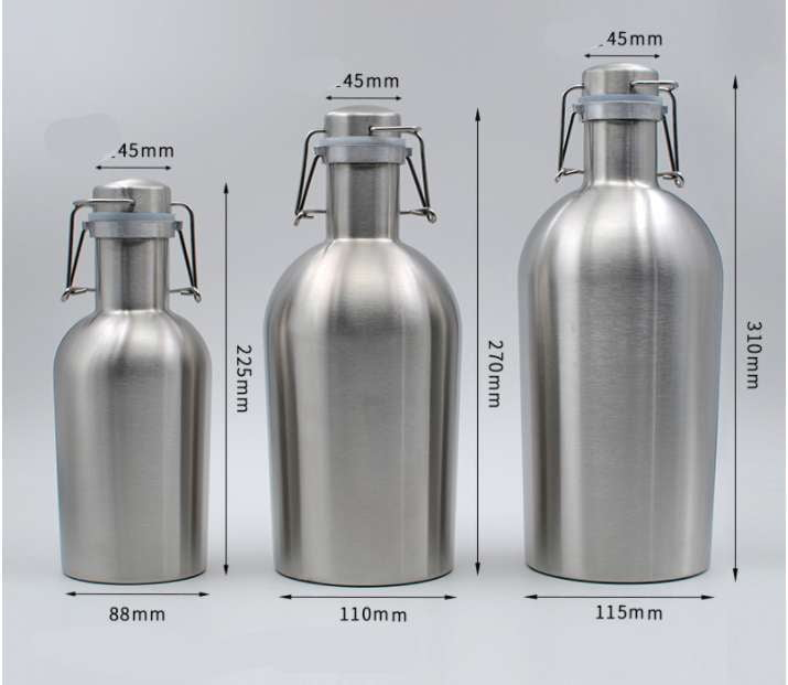 and beer barrel flask, double layer flask, stainless hip flask - available at Sparq Mart