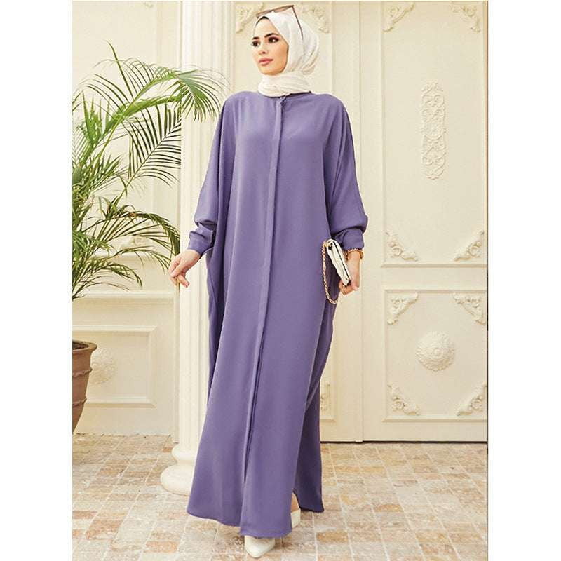 batwing sleeve dress, church service attire, elegant worship dress - available at Sparq Mart