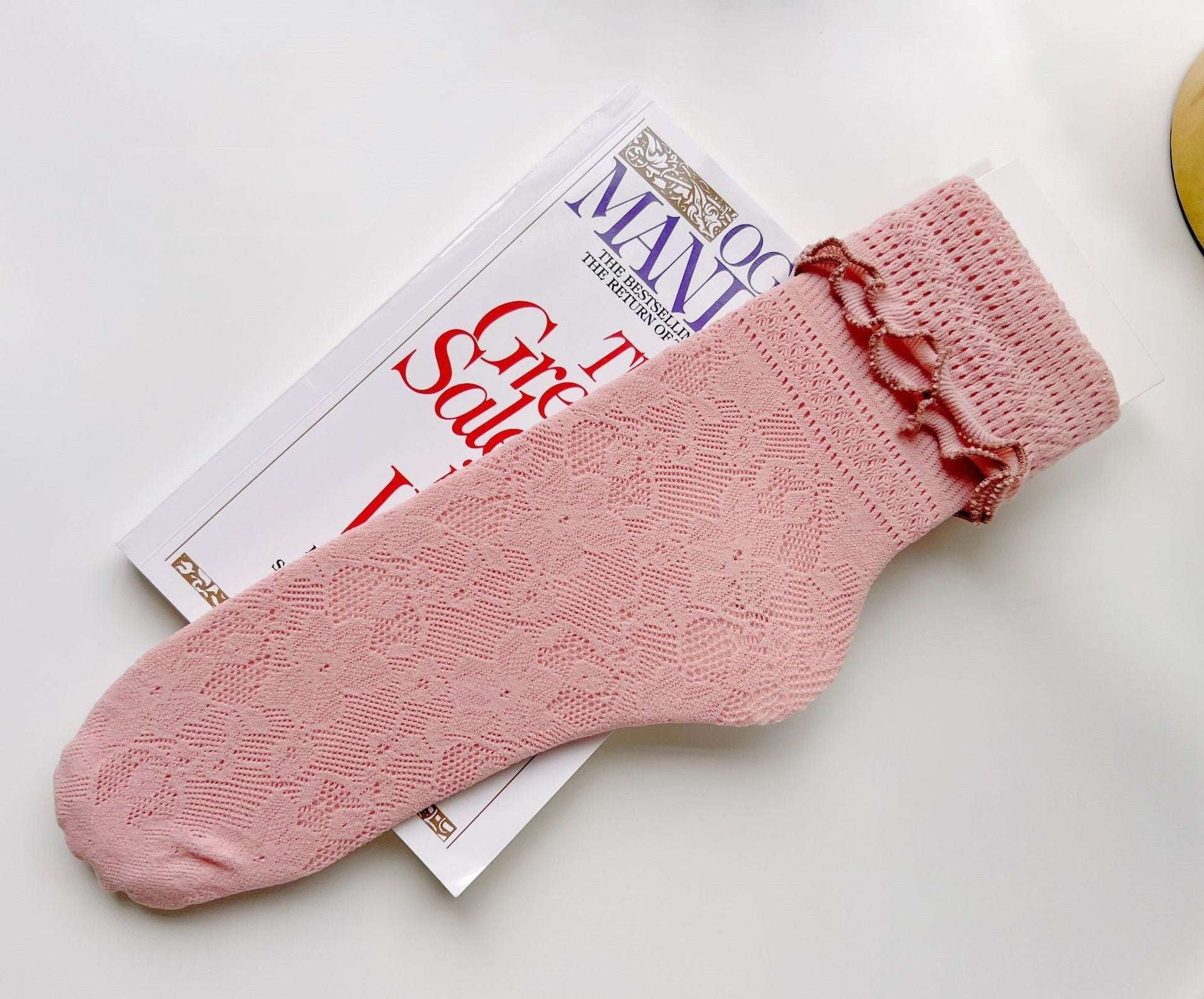 Elegant Lace Socks, Fashion Sock Trends, Lace Ankle Socks - available at Sparq Mart