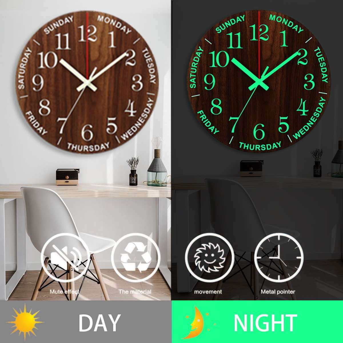 Luminous Wall Clock, Modern Living Decor, Unique Room Timepieces - available at Sparq Mart