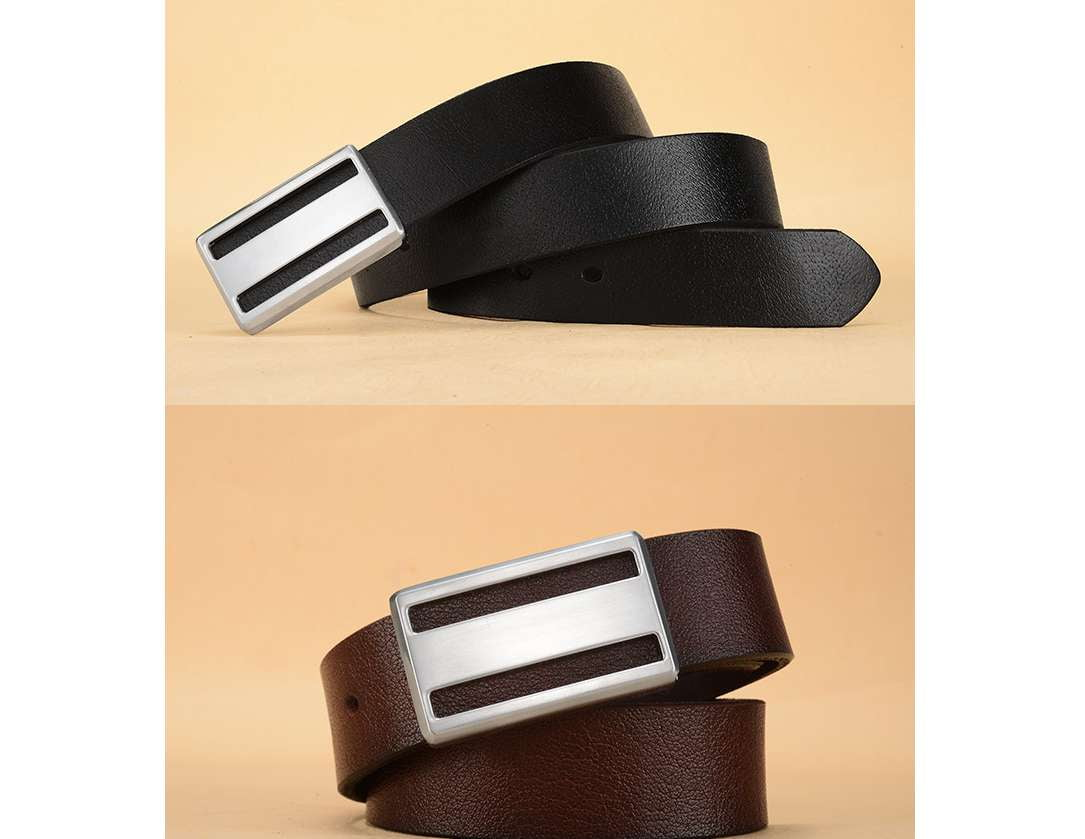 classic buckle leather belt, designer dress belts men, men's leather dress belt - available at Sparq Mart