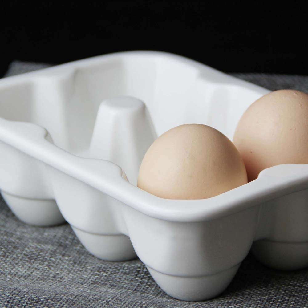 Porcelain Egg Organizer Kitchen Storage Solutions Decorative Egg Holder - available at Sparq Mart