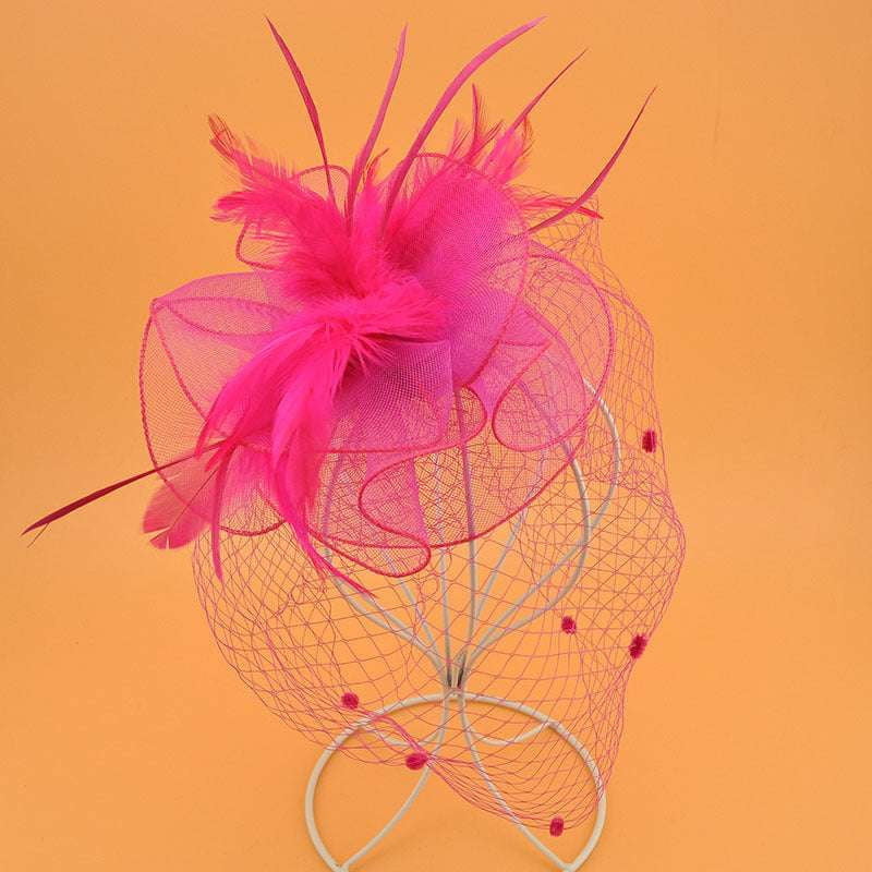 British Veil Hat, Elegant Veil Hat, Retro Top Hat - available at Sparq Mart