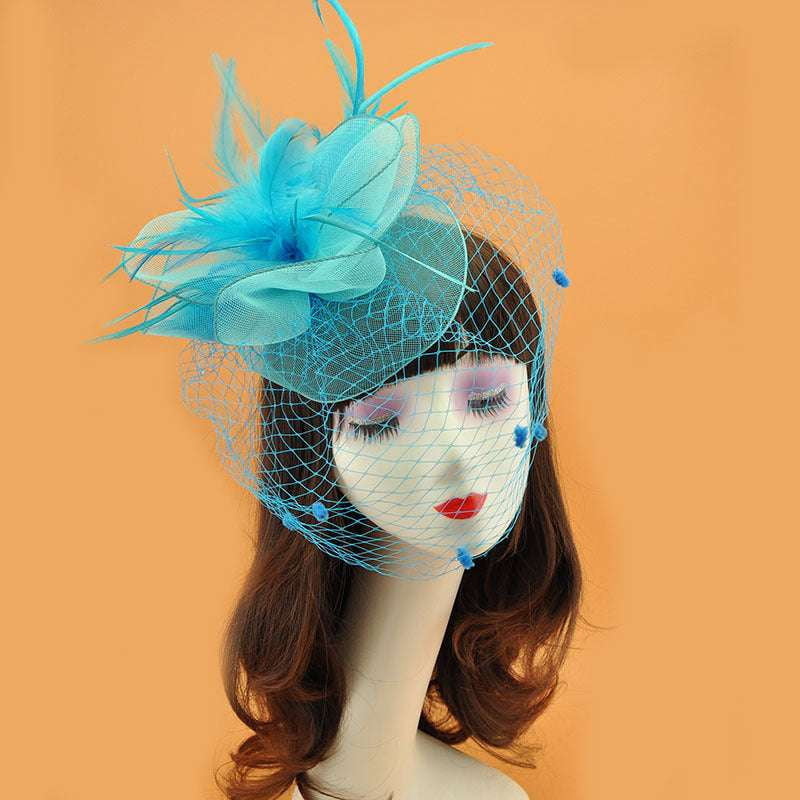 British Veil Hat, Elegant Veil Hat, Retro Top Hat - available at Sparq Mart