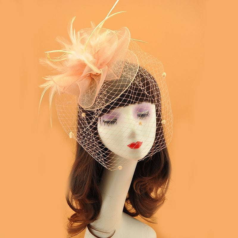 British Veil Hat, Elegant Veil Hat, Retro Top Hat - available at Sparq Mart