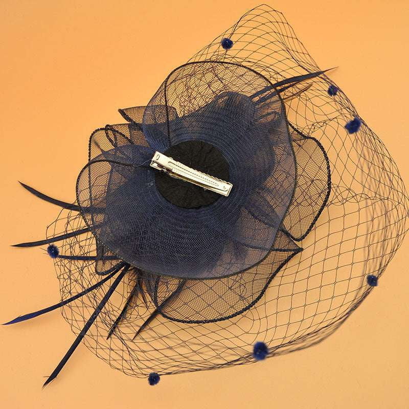 British Veil Hat, Elegant Veil Hat, Retro Top Hat - available at Sparq Mart