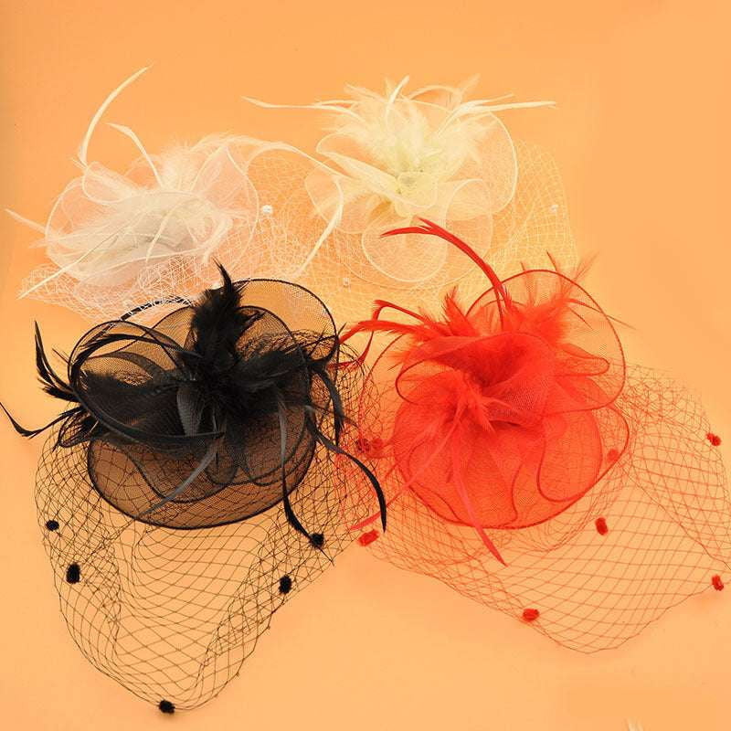 British Veil Hat, Elegant Veil Hat, Retro Top Hat - available at Sparq Mart