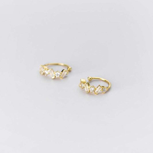 Korean Style Earring, Non-Pierced Ear Jewelry, S925 Silver Cuff - available at Sparq Mart