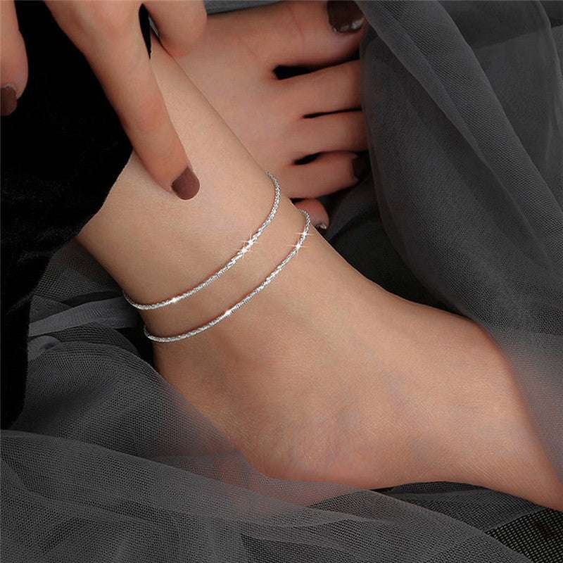 Elegant Anklet Set, Sparkling Personality Jewelry, Trendy Copper Anklet - available at Sparq Mart