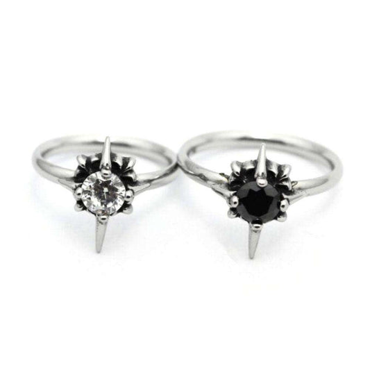 Durable Fashionable Ring, Elegant Zircon Ring, Titanium Steel Ring - available at Sparq Mart